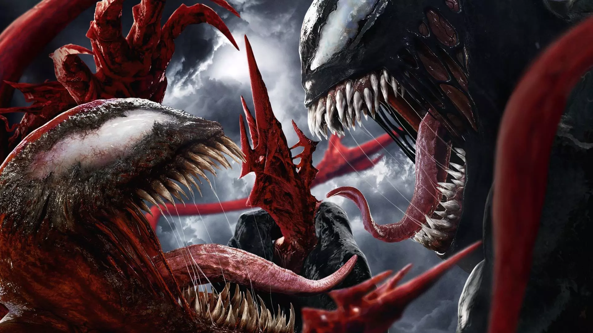 ونوم و کارنیج در حال مبارزه در پوستر فیلم Venom: Let There Be Carnage